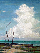 Evening Cloud - Eleuthera Painting by Ritchie Eyma