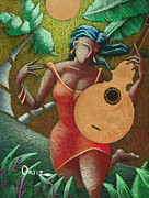 Fantasia Boricua Painting by Oscar Ortiz