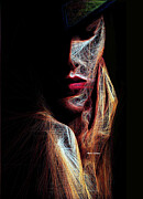 Female Expression 48 Digital Art by Rafael Salazar