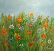 Fields of Joy Painting by Angeles M Pomata