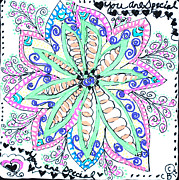 Flower Power Drawing by Carole Brecht