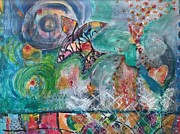 Fly the Coop Mixed Media by Mary Conner