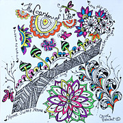 Garden Of Life Drawing by Carole Brecht