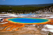 Grand Prismatic Overlook Photograph by Adam Jewell