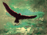 Green Sky Painting by Enrico Garff