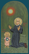 Holy Father Pedro Arrupe, SJ in Hiroshima with the Christ Child 293 Painting by William Hart McNichols