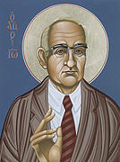 Holy Theologian Hans Urs von Balthasar 110 Painting by William Hart McNichols