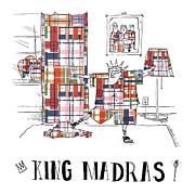 King Madras Drawing by Sara Lautman