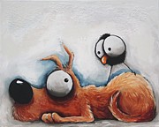 Life of Dog Painting by Lucia Stewart