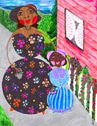 Lil Mona and Aunt Spike Painting by Stacey Torres