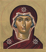 Mother of God Mystical Rose 035 Painting by William Hart McNichols