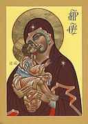 Mother of God Virgin of the Don 187 Painting by William Hart McNichols