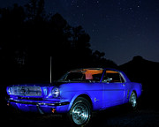 Mustang by Night Photograph by Marshall Hurley