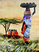 N 140 Painting by John Ndambo