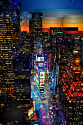New York City - Times Square Digital Art by Rafael Salazar