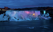 Niagara at Night Photograph by Linda Ryma