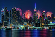 NYC Fireworks Celebration Photograph by Susan Candelario