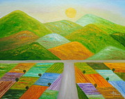 Over The Next Hill Painting by Angeles M Pomata