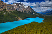 Peyto Lake Endless Blues Photograph by Adam Jewell