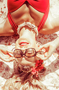 Retro 50s Beach Pinup Girl Photograph by Jorgo Photography