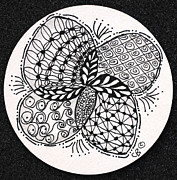 Round And Round Drawing by Carole Brecht