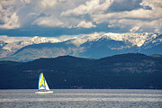 Sailing Flathead Lake Photograph by David Hart