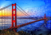 Golden Gate Bridge - San Francisco, CA Digital Art by Rafael Salazar