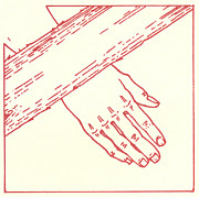 SEVENTH STATION- Jesus falls the second time Drawing by William Hart McNichols