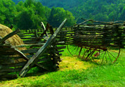 Smoky Mountain farm 1900s Digital Art by Flees Photos