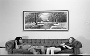 Sofa-Sized Picture, With Light Switch, 1973 Photograph by Jeremy Butler
