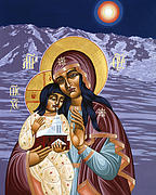 St Mary of Aspen 111 Painting by William Hart McNichols