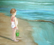 Staring At The Sea Painting by Angeles M Pomata