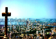 Stone Cross in Cartagena Colombia Digital Art by Rafael Salazar
