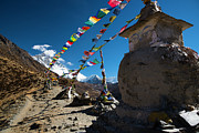 Stupa on Nagarzung Hill Photograph by Owen Weber