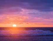 Sundown at Oceanside Beach - Sunset Photograph Photograph by Duane Miller