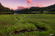 Sunset at Todd Lake Photograph by Russell Wells