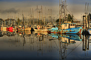 Sunset Over The Fishing Fleet Photograph by Adam Jewell