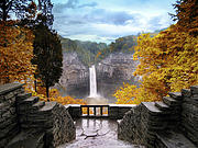 Taughannock in Autumn Photograph by Jessica Jenney
