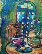 Tea with Lemon Mixed Media by Mary Conner