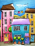 The Blue House Painting by Lucia Stewart