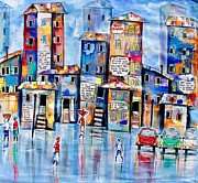 The Blue Line Painting by Appiah Ntiaw