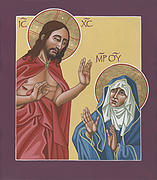 The Risen Christ Appears to His Mother 217 Painting by William Hart McNichols