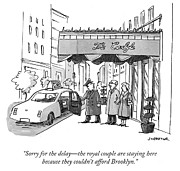 The royal couple are staying here Drawing by Joe Dator