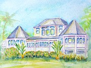 Thistle Lodge Casa Ybel Resort Painting by Carlin Blahnik CarlinArtWatercolor