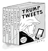 Trump Tweets Boxed Set Drawing by Kim Warp
