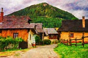 Vlkolinec - a historic village in Slovakia Digital Art by Miroslav Liska