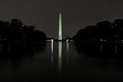 Washington Monument at Night Photograph by Ed Clark