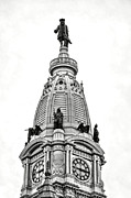 William Penn Statue atop Philadelphia City Hall Photograph by Olivier Le Queinec