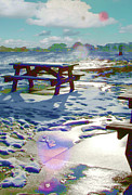 Winter Park Bench Digital Art by Rod Whyte