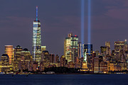 World Trade Center WTC Tribute In Light Memorial Photograph by Susan Candelario